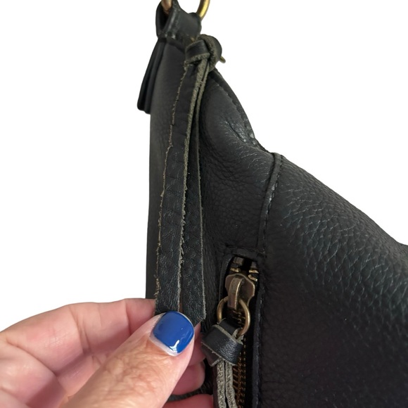 ELLIOTT LUCCA Black Leather Shoulder/Hobo Bag - Picture 6 of 14